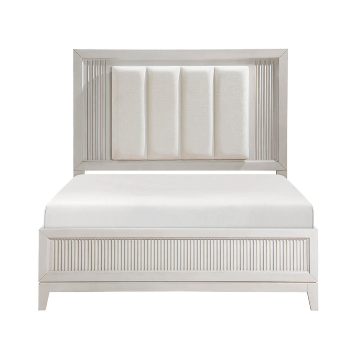 Florence Queen Bed in White - 1326-1