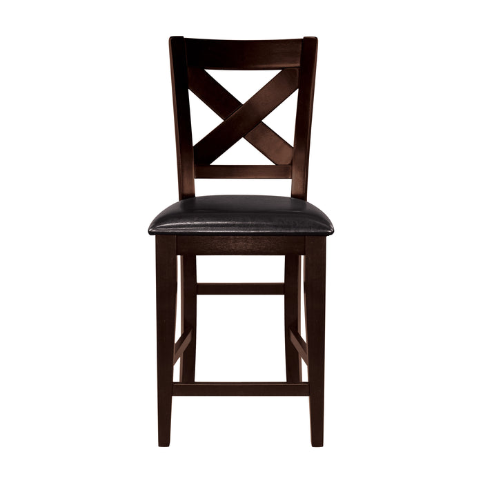 Crown Point Counter Height Chair in Brown - 1372-24