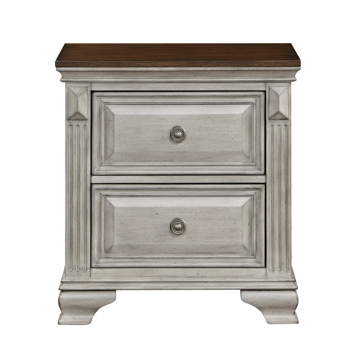 Marquette Nightstand in Brown/Gray - 1449-4