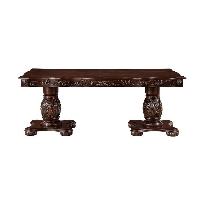 Adelina Dining Table in Cherry/Gold - 1468-108*