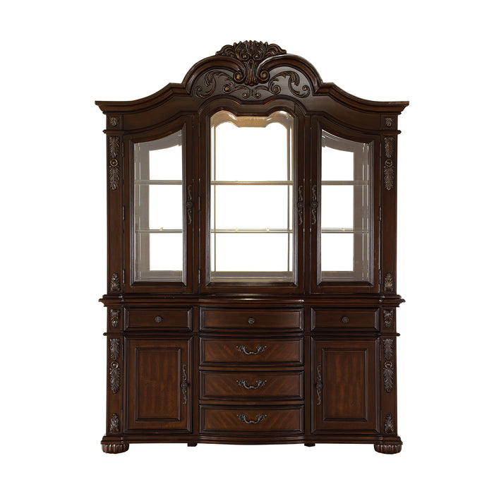 Adelina (2) Buffet & Hutch in Cherry/Gold - 1468-50*