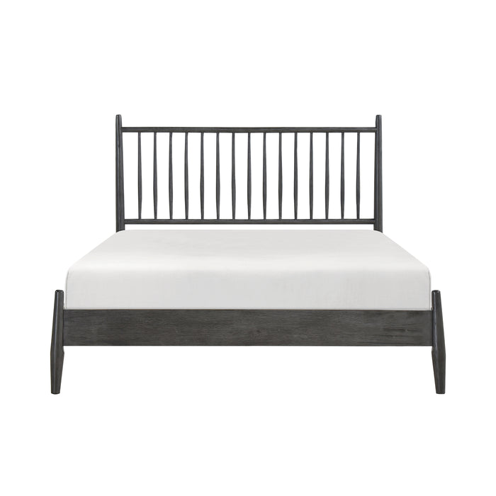 Brickell Queen Platform Bed in Gray - 1490GY-1