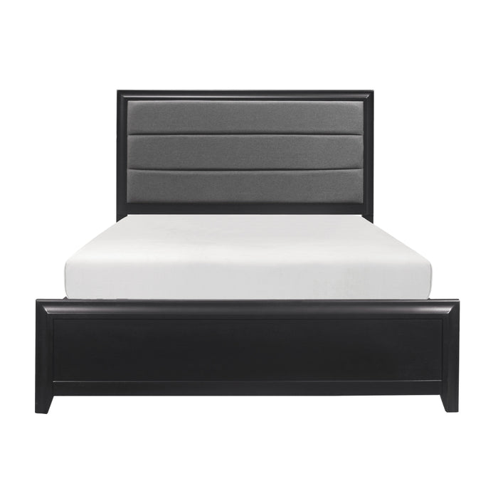Cordelia Queen Bed in Espresso/Gray - 1517-1