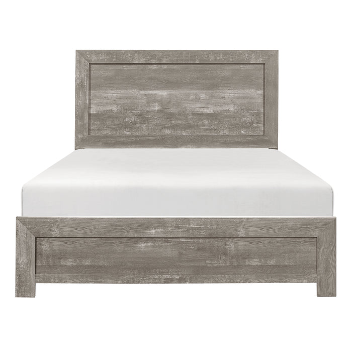Corbin Eastern King Bed in a Box in Gray - 1534GYK-1EK
