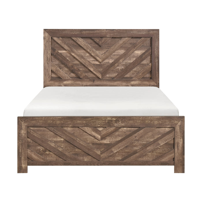 Corbin Queen Bed in Brown - 1534NP-1