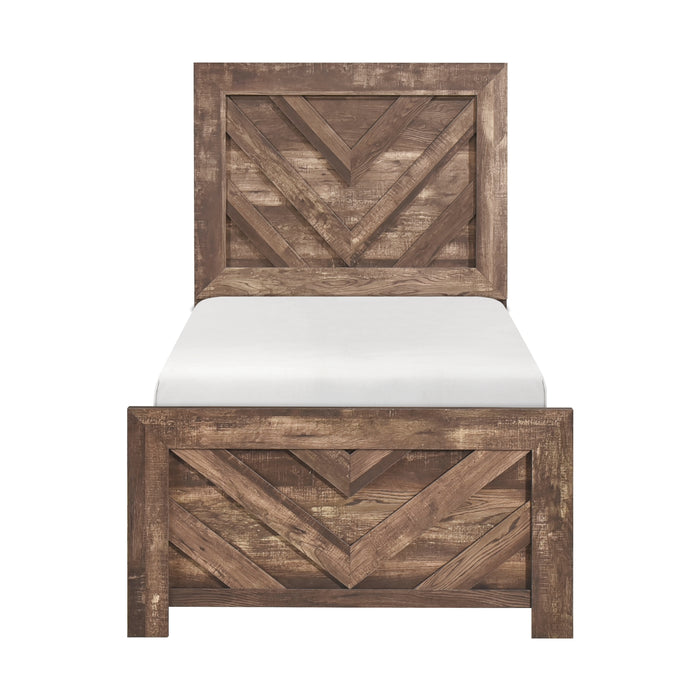 Corbin Twin Bed in Brown - 1534NPT-1