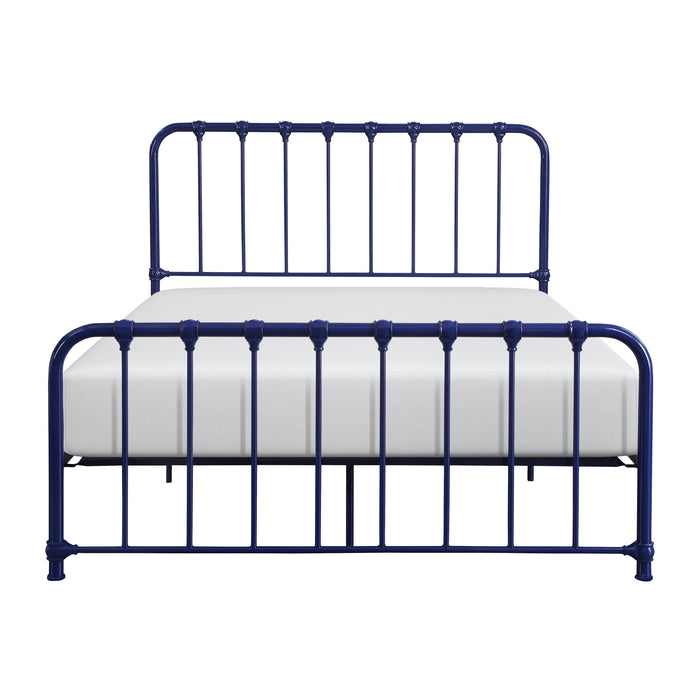 Bethany Queen Platform Bed in Blue - 1571BU-1