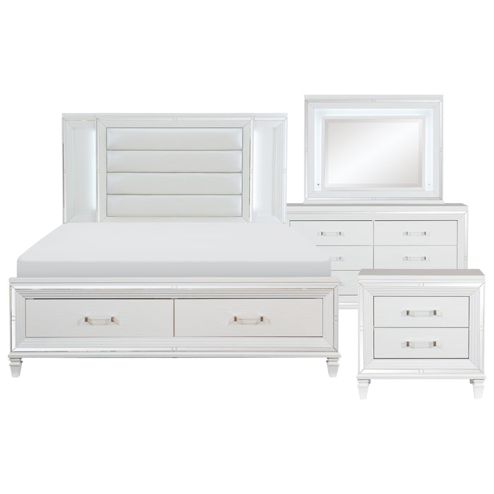 Tamsin 4pc Set (QB+NS+DR+MR) in Transparent/White - 1616W-1*4