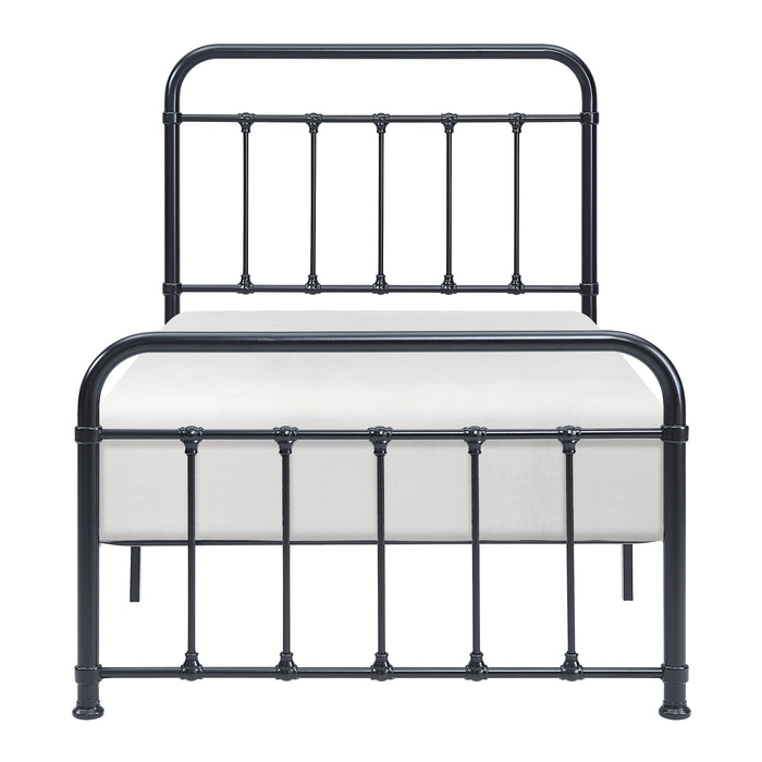 Fawn Twin Platform Bed in Black - 1628T-1