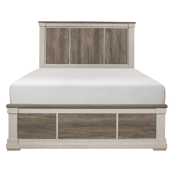 Arcadia Full Bed in Gray/White - 1677F-1