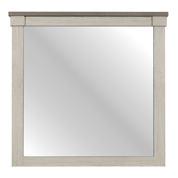 Arcadia Mirror in Gray/White - 1677-6