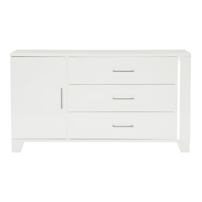 Kerren Dresser, LED Lighting in White - 1678W-5
