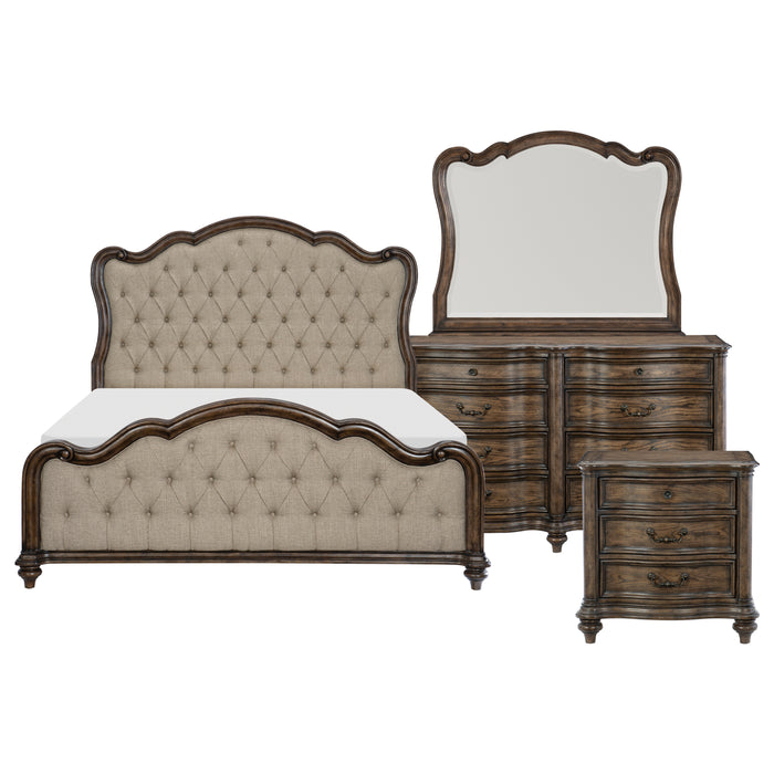 Heath Court 4pc Set (QB+NS+DR+MR) in Brown - 1682-1*4