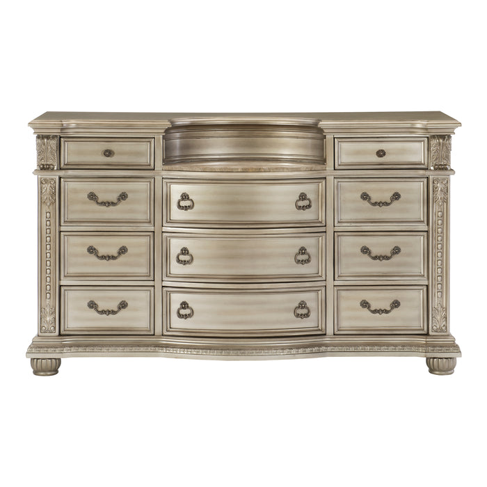 Cavalier Dresser in Gold/Silver/Champagne - 1757SV-5
