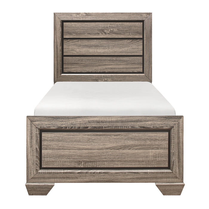 Beechnut Twin Bed in Natural/Brown/Black - 1904T-1