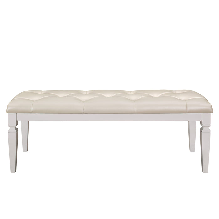 Allura Bench in White/Transparent - 1916W-FBH