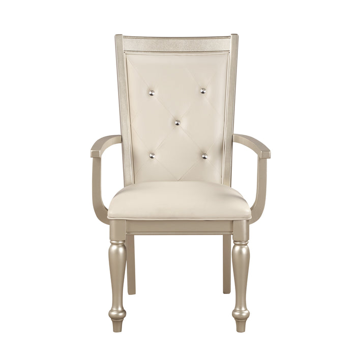 Celandine Arm Chair in Gold/Silver/Champagne - 1928A
