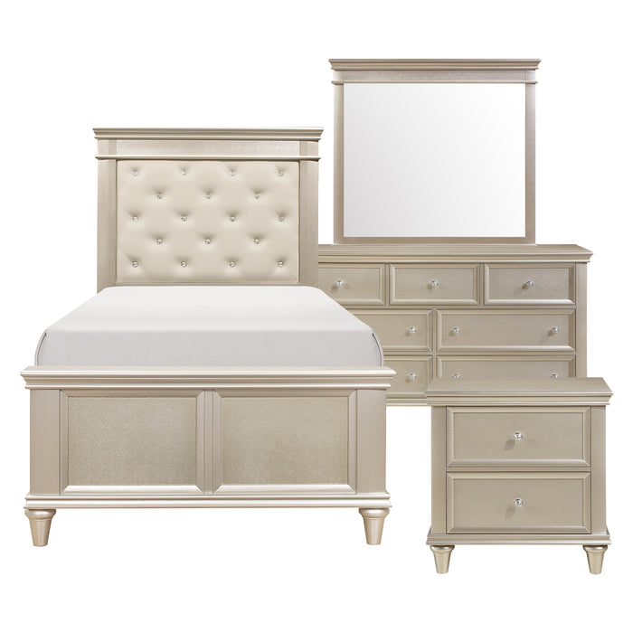 Celandine 4pc Set (TB+NS+DR+MR) in Gold/Silver/Champagne - 1928T-1*4