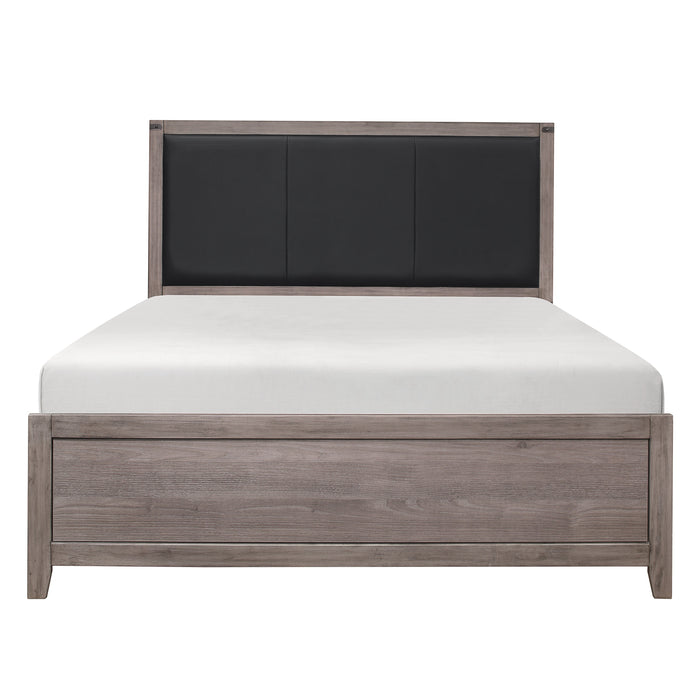 Woodrow Queen Bed in Gray - 2042-1
