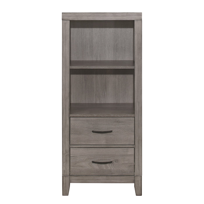 Woodrow Pier/Tower Nightstand in Gray - 2042NB-10