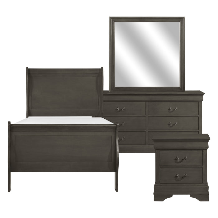 Mayville 4pc Set (TB+NS+DR+MR) in Gray - 2147TSG-1*4
