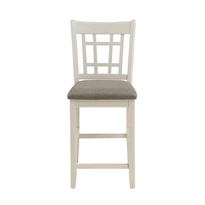 Junipero Counter Height Chair in Brown/White - 2423W-24