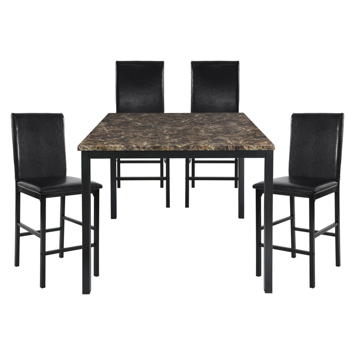 Tempe 5pc Set (TB+4S) in Brown/Black - 2601-36*5