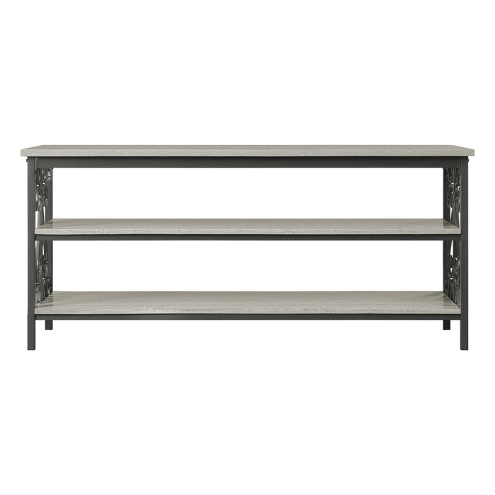 Fairhope TV Stand/Sofa Table in Beige/Metal - 35800-T