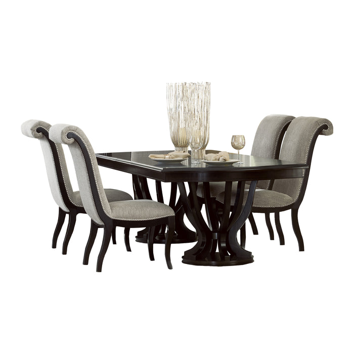 Savion 5pc Set (TB+4S) in Beige/Espresso - 5494-106*5