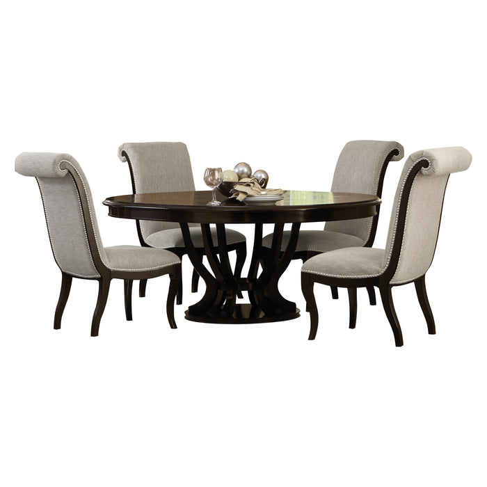 Savion 5pc Set (TB+4S) in Espresso/Beige - 5494-76*5