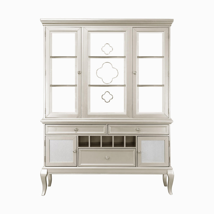 Crawford (2)Buffet & Hutch in Gold/Silver/Champagne/Transparent - 5546-50*