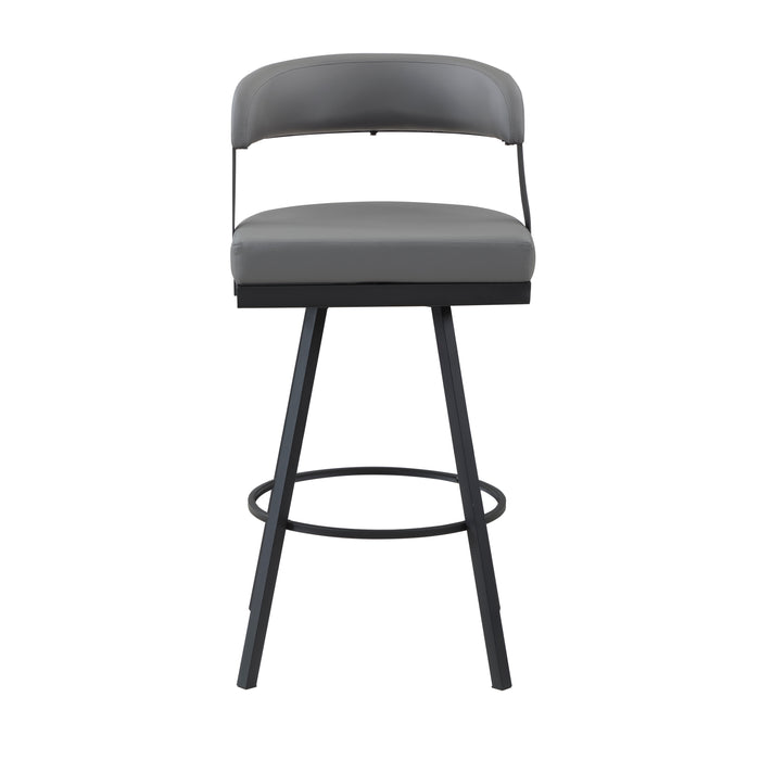 Crowley Swivel Pub Height Chair in Black/Gray - 5565-29GY
