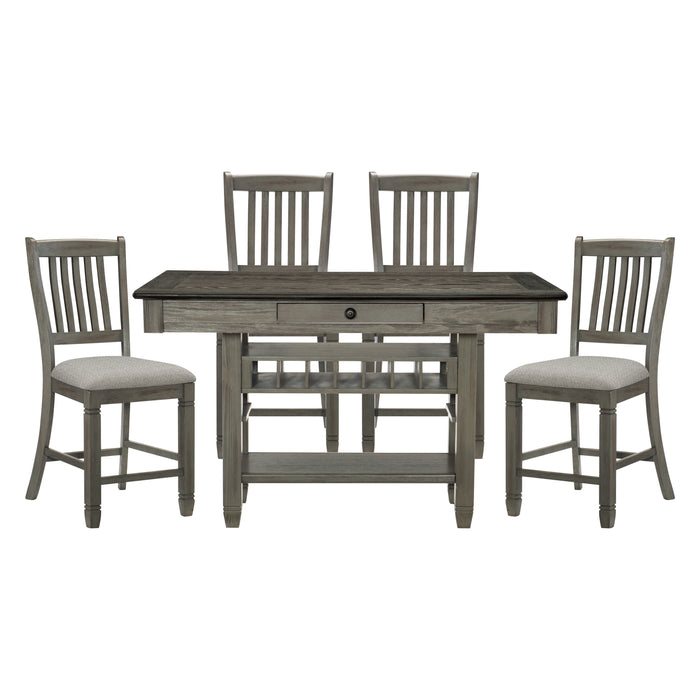 Granby 5pc Set (TB+4S) in Gray - 5627GY-36*5