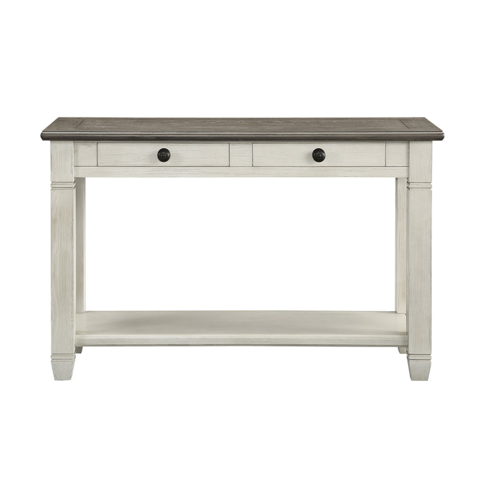Granby Sofa Table in Brown/White - 5627NW-05