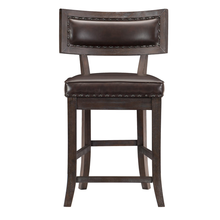 Oxton Counter Height Chair in Cherry/Brown/Espresso - 5655-24