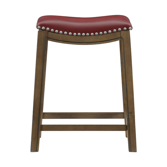 Ordway 24 Counter Height Stool, Red in Red/Brown - 5682RED-24