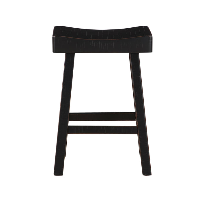 Caspian COUNTER HEIGHT STOOL in Black - 5687BLK-24