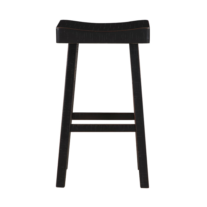Caspian PUB HEIGHT STOOL in Black - 5687BLK-29