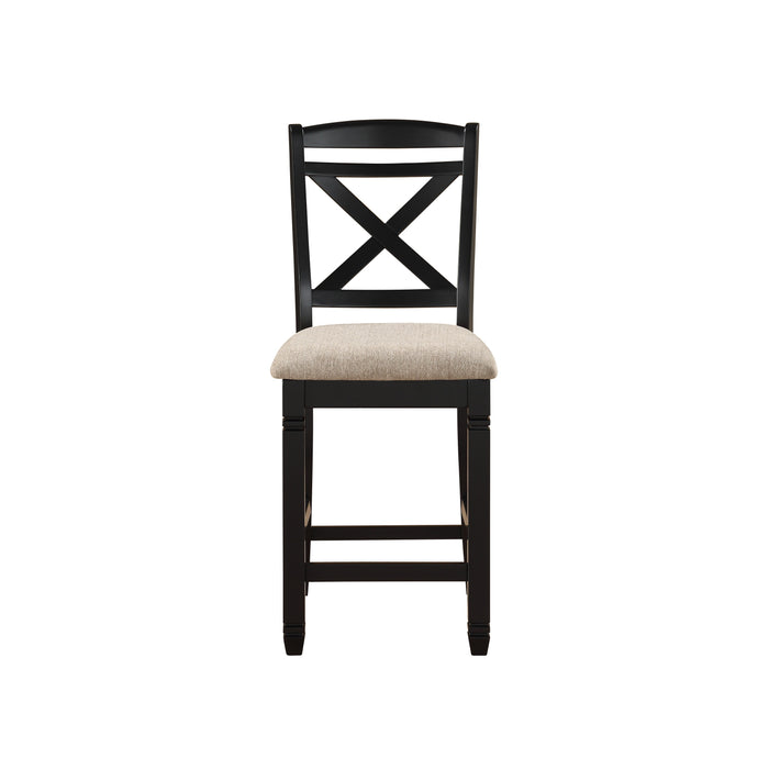 Baywater Counter Height Chair in Black/Beige - 5705BK-24