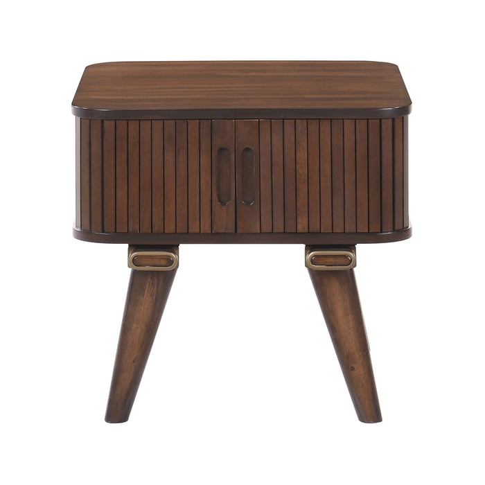 Monroe End Table in Brown/Walnut - 5901-04