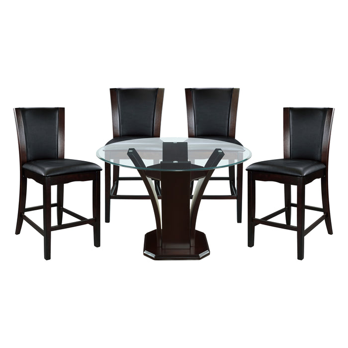 Daisy 5pc Set (TB+4S) in Brown/Espresso/Transparent - 710-36RD48*5