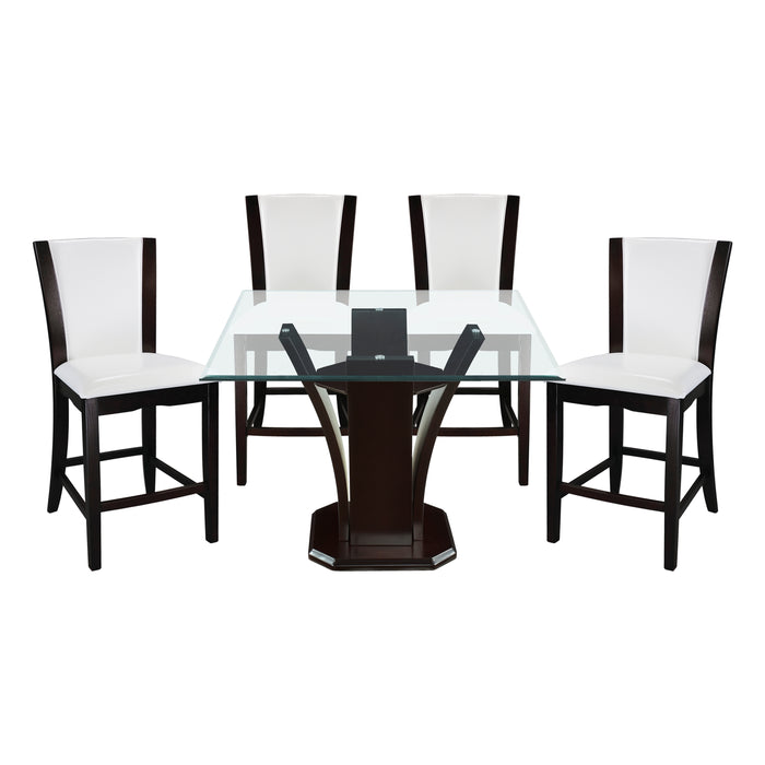 Daisy 5pc Set (TB+4S) in Espresso/Transparent/White - 710-36SQ*5W