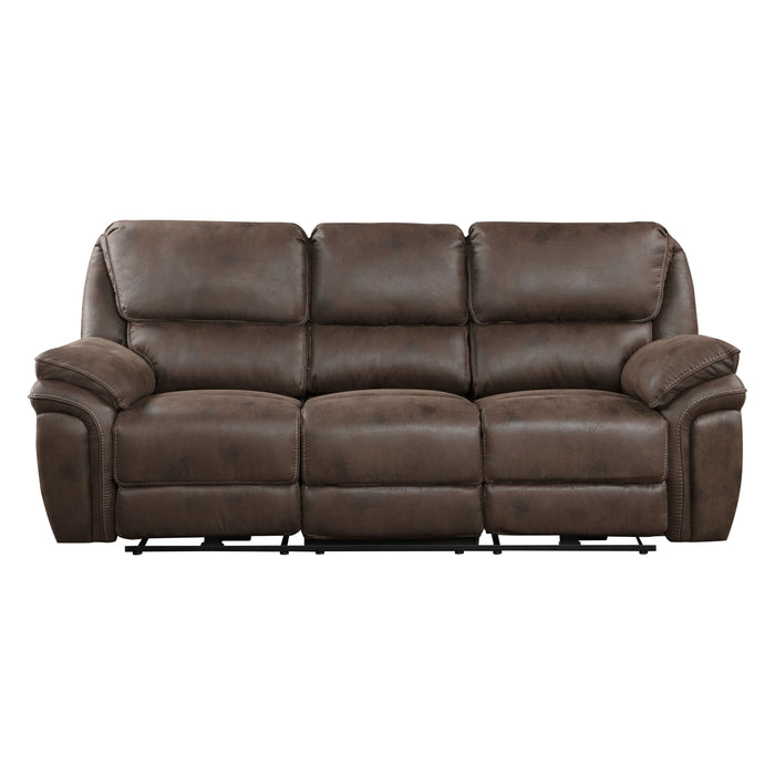 Proctor Double Reclining Sofa in Brown - 8517BRW-3