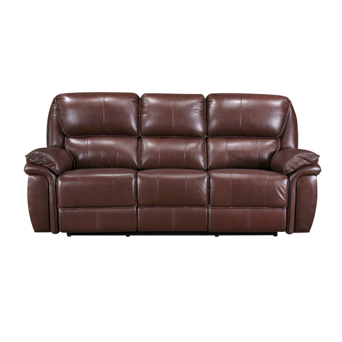 Lyman Double Reclining Sofa in Brown - 8588BR-3
