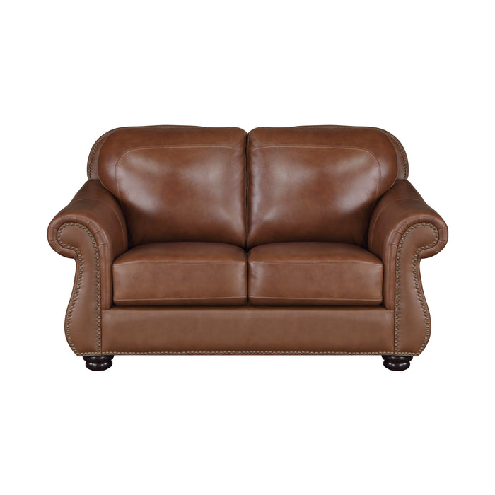 Attleboro Loveseat in Brown - 9270BR-2