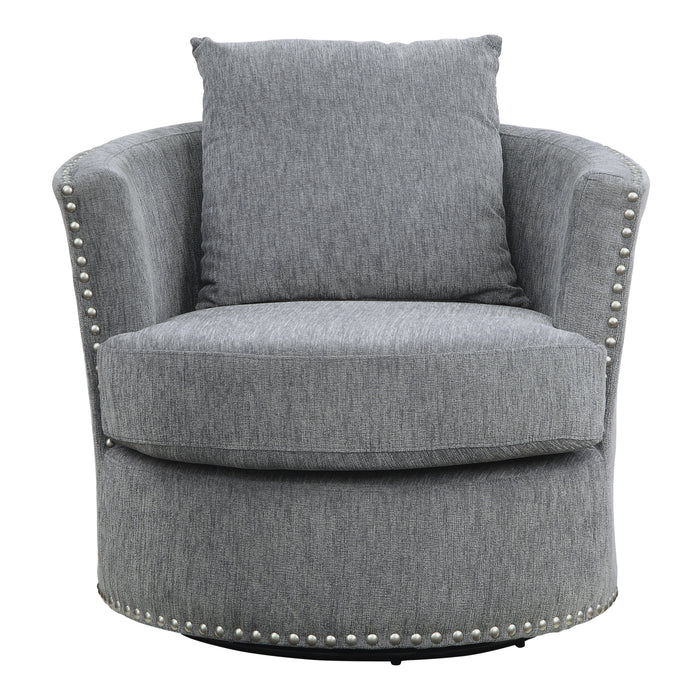 Morelia Swivel Chair in Gray - 9468DG-1