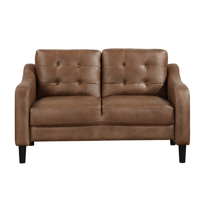 Mallory Loveseat in Brown - 9489BRW-2