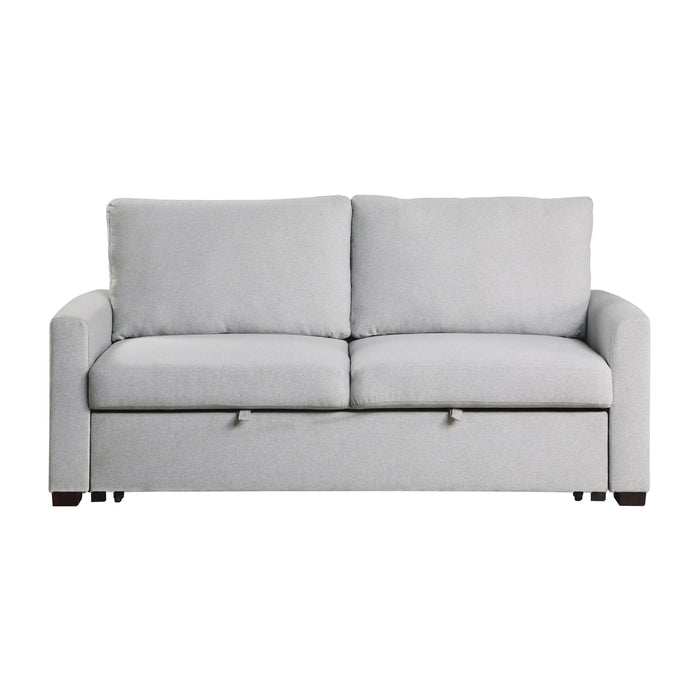 Price Convertible Studio Sofa with Pull-out Bed in Gray - 9525RF-3CL