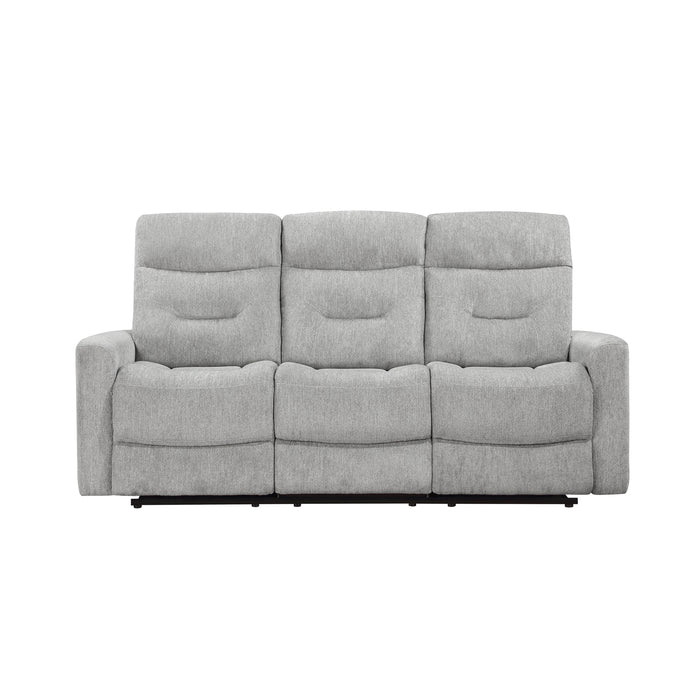 Lyndon Double Reclining Sofa in Gray - 9610GY-3