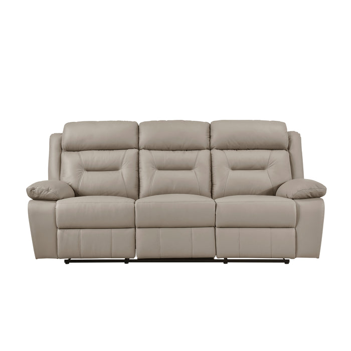 Laconia Double Reclining Sofa in Brown - 9629LTE-3